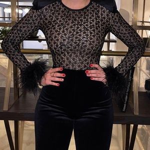 NADINE MERABI MONIQUE BLACK JUMPSUIT.